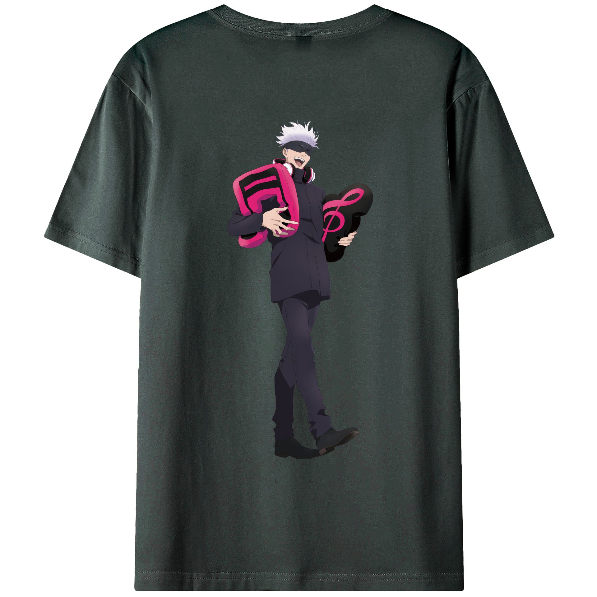 （画像用） 呪術廻戦 Jujutsu Kaisen 綿100％ メンズ半袖Tシャツ（バックプリント） 通気性